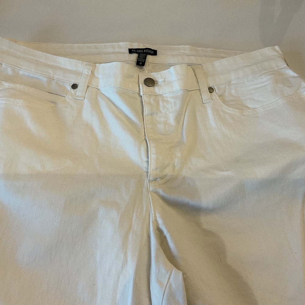 EILEEN FISHER White jeans size 16 NWT